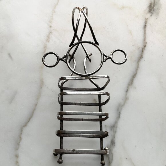 Sterling Silver Antique Toast Rack Processional Pattern Fine Arts International - Picture 10 of 12